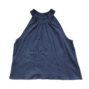 NWT Black Sleeveless Halter-Neck Blouse – XXL / 20